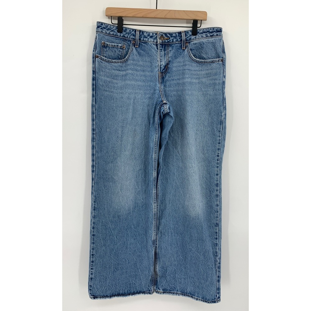 Levis Low Loose Jeans Women 31 Blue Wide Leg Baggy Medium Wash Denim Pants